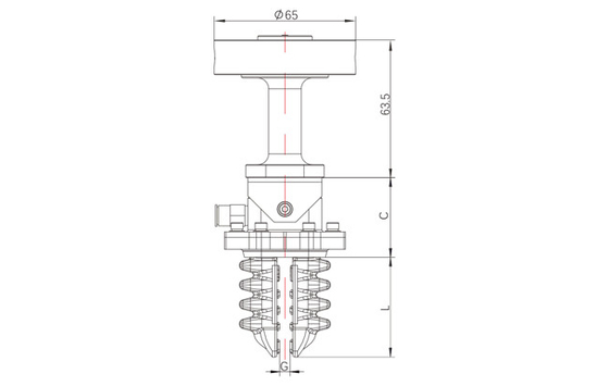 6300g 36mm ISC-Reihen-hohe Weichheits-Roboterklammer